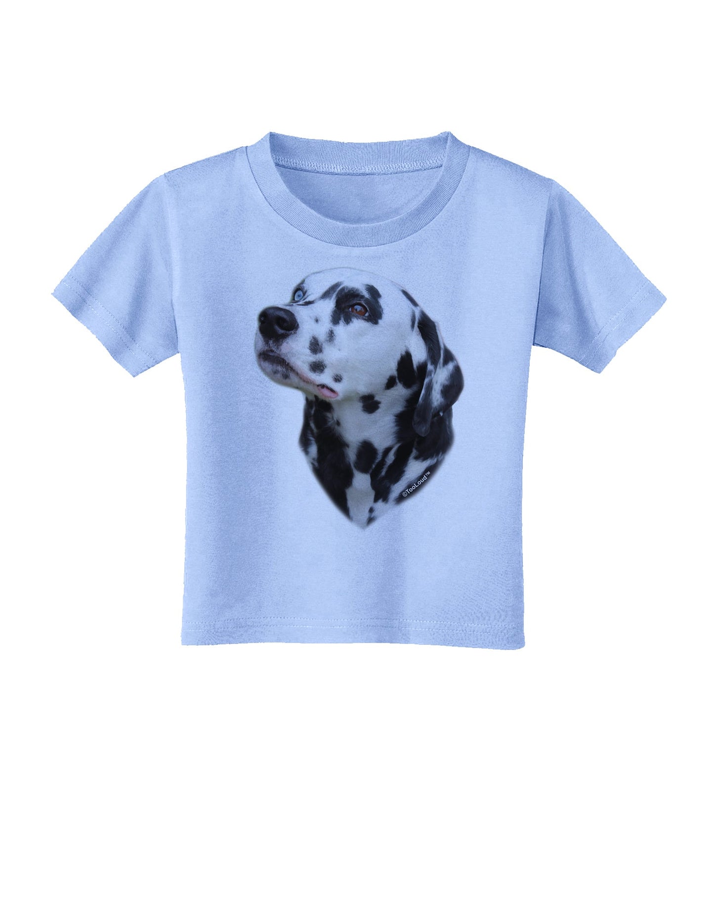 Dalmatian Portrait Toddler T-Shirt by TooLoud-Toddler T-Shirt-TooLoud-Aquatic-Blue-2T-Davson Sales