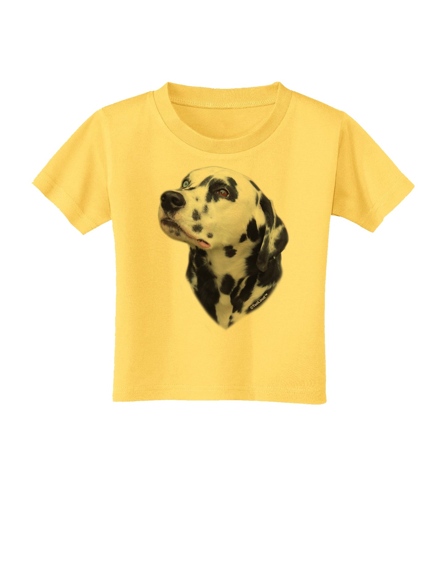 Dalmatian Portrait Toddler T-Shirt by TooLoud-Toddler T-Shirt-TooLoud-Yellow-2T-Davson Sales