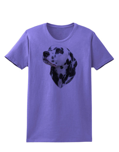 Dalmatian Portrait Womens T-Shirt by TooLoud-Womens T-Shirt-TooLoud-Violet-X-Small-Davson Sales