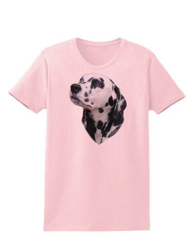 Dalmatian Portrait Womens T-Shirt by TooLoud-Womens T-Shirt-TooLoud-PalePink-X-Small-Davson Sales