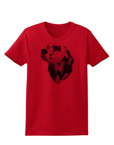 Dalmatian Portrait Womens T-Shirt by TooLoud-Womens T-Shirt-TooLoud-Red-X-Small-Davson Sales