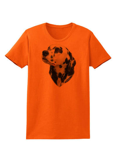 Dalmatian Portrait Womens T-Shirt by TooLoud-Womens T-Shirt-TooLoud-Orange-X-Small-Davson Sales