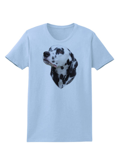 Dalmatian Portrait Womens T-Shirt by TooLoud-Womens T-Shirt-TooLoud-Light-Blue-X-Small-Davson Sales