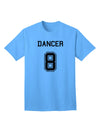 Dancer 8 Adult T-Shirt - Premium Reindeer Jersey for Ecommerce Shoppers-Mens T-shirts-TooLoud-Aquatic-Blue-Small-Davson Sales