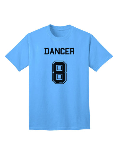 Dancer 8 Adult T-Shirt - Premium Reindeer Jersey for Ecommerce Shoppers-Mens T-shirts-TooLoud-Aquatic-Blue-Small-Davson Sales