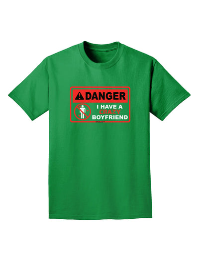 Danger - Crazy Boyfriend Adult Dark T-Shirt-Mens T-Shirt-TooLoud-Kelly-Green-Small-Davson Sales