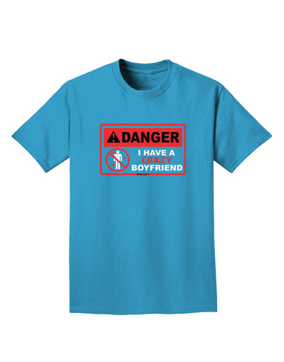 Danger - Crazy Boyfriend Adult Dark T-Shirt-Mens T-Shirt-TooLoud-Turquoise-Small-Davson Sales