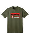 Danger - Crazy Girlfriend Adult Dark T-Shirt-Mens T-Shirt-TooLoud-Military-Green-Small-Davson Sales