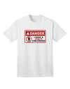 Danger - Crazy Girlfriend Adult T-Shirt-unisex t-shirt-TooLoud-White-Small-Davson Sales