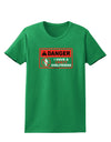 Danger - Crazy Girlfriend Womens Dark T-Shirt-Womens T-Shirt-TooLoud-Kelly-Green-X-Small-Davson Sales