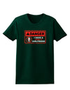 Danger - Crazy Girlfriend Womens Dark T-Shirt-Womens T-Shirt-TooLoud-Forest-Green-Small-Davson Sales