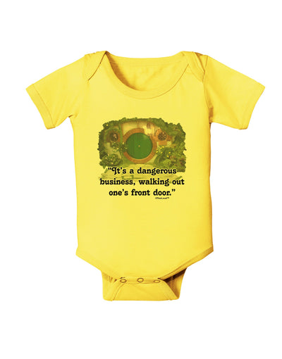 Dangerous Business Baby Romper Bodysuit-Baby Romper-TooLoud-Yellow-06-Months-Davson Sales