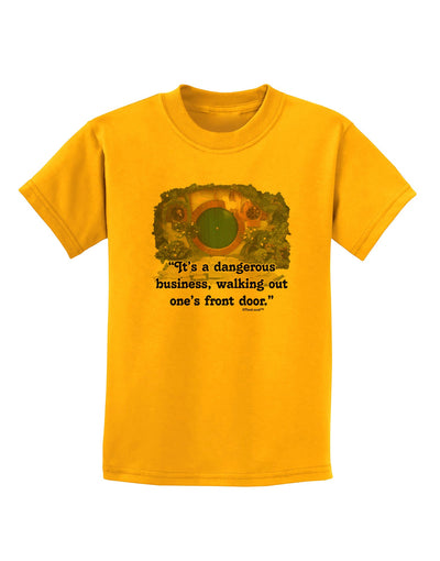 Dangerous Business Childrens T-Shirt-Childrens T-Shirt-TooLoud-Gold-X-Small-Davson Sales