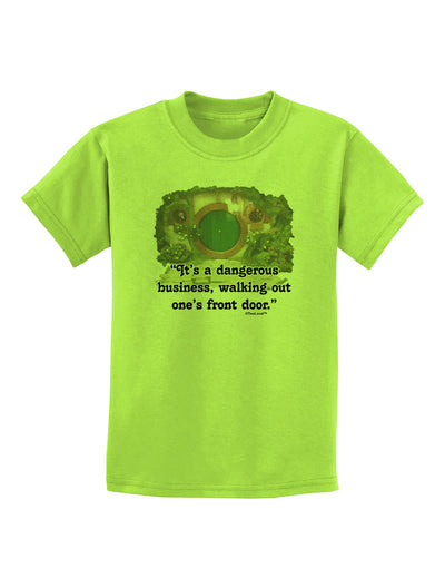 Dangerous Business Childrens T-Shirt-Childrens T-Shirt-TooLoud-Lime-Green-X-Small-Davson Sales