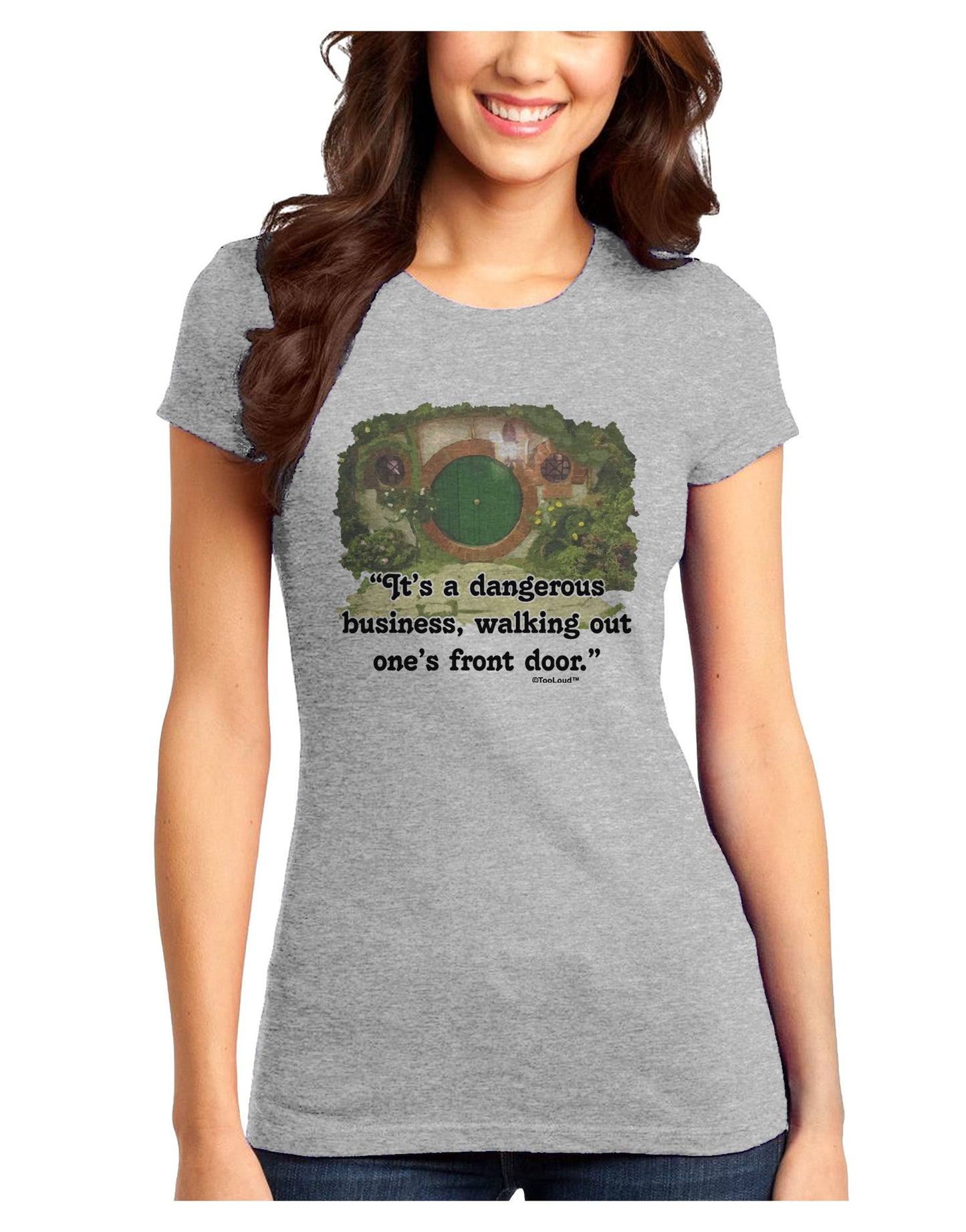 Dangerous Business Juniors Petite T-Shirt-T-Shirts Juniors Tops-TooLoud-Ash-Gray-Juniors Fitted X-Small-Davson Sales