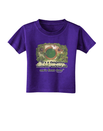 Dangerous Business Toddler T-Shirt Dark-Toddler T-Shirt-TooLoud-Purple-2T-Davson Sales