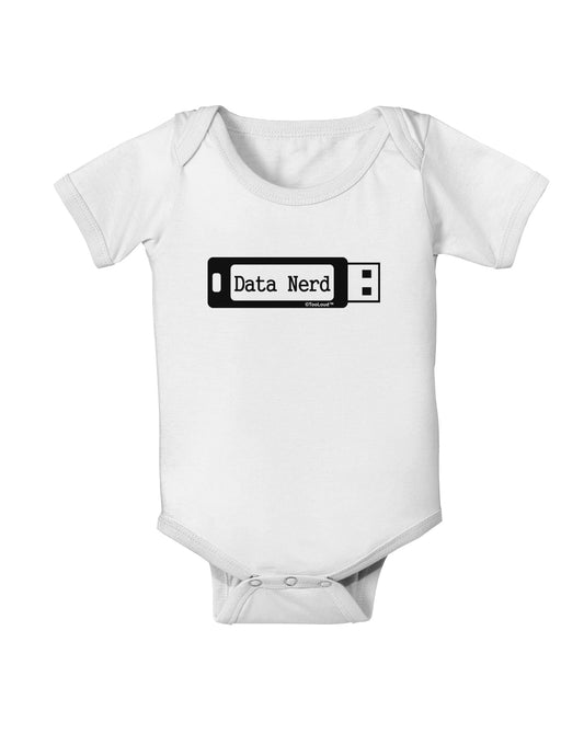 Data Nerd USB Baby Romper Bodysuit by TooLoud-Baby Romper-TooLoud-White-06-Months-Davson Sales