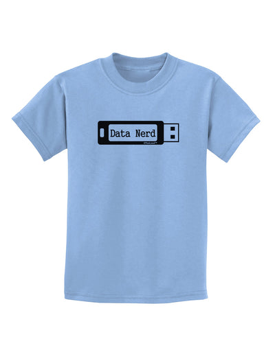 Data Nerd USB Childrens T-Shirt by TooLoud-Childrens T-Shirt-TooLoud-Light-Blue-X-Small-Davson Sales