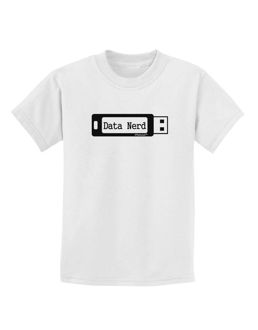 Data Nerd USB Childrens T-Shirt by TooLoud-Childrens T-Shirt-TooLoud-White-X-Small-Davson Sales