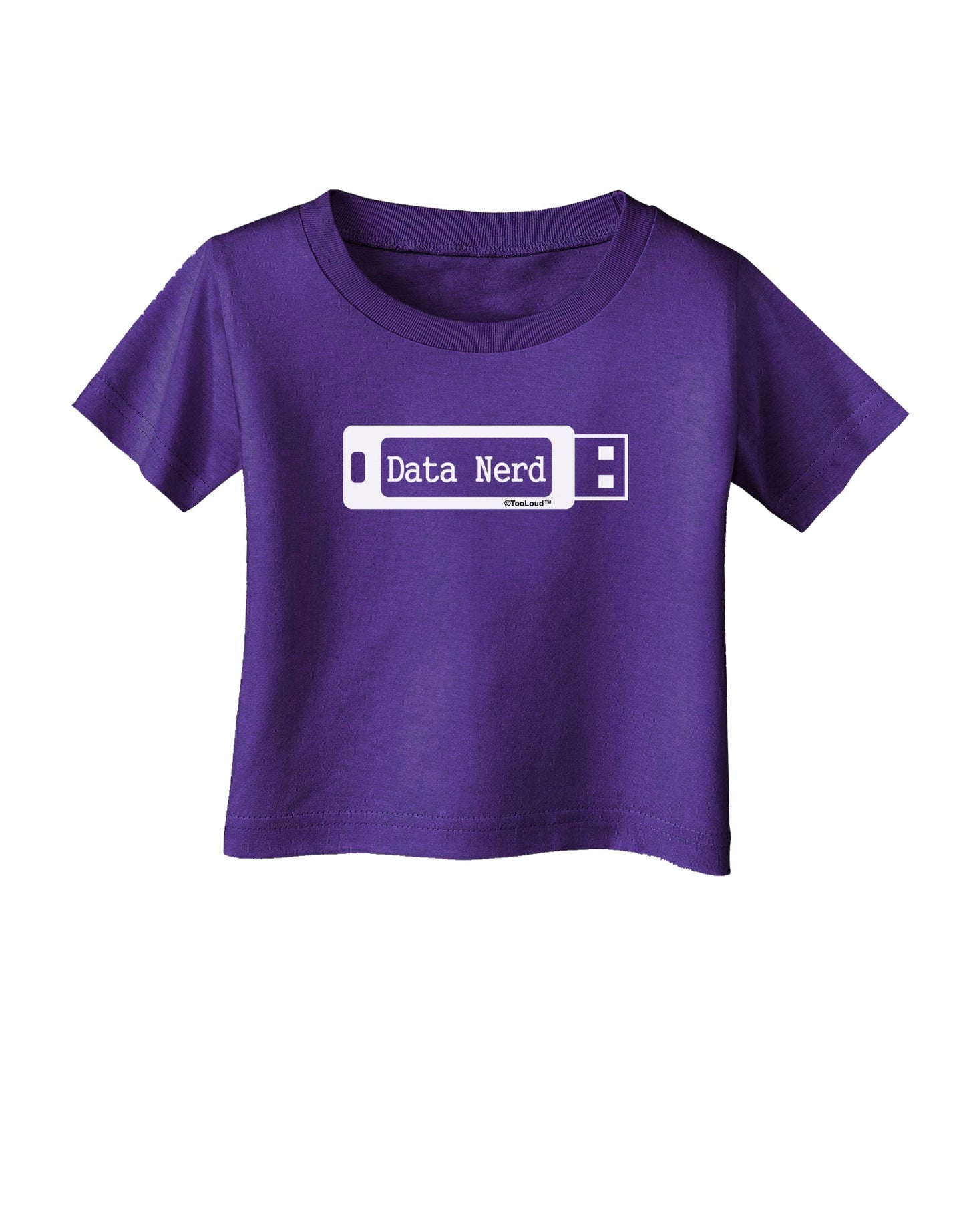 Data Nerd USB Infant T-Shirt Dark by TooLoud-Infant T-Shirt-TooLoud-Purple-06-Months-Davson Sales
