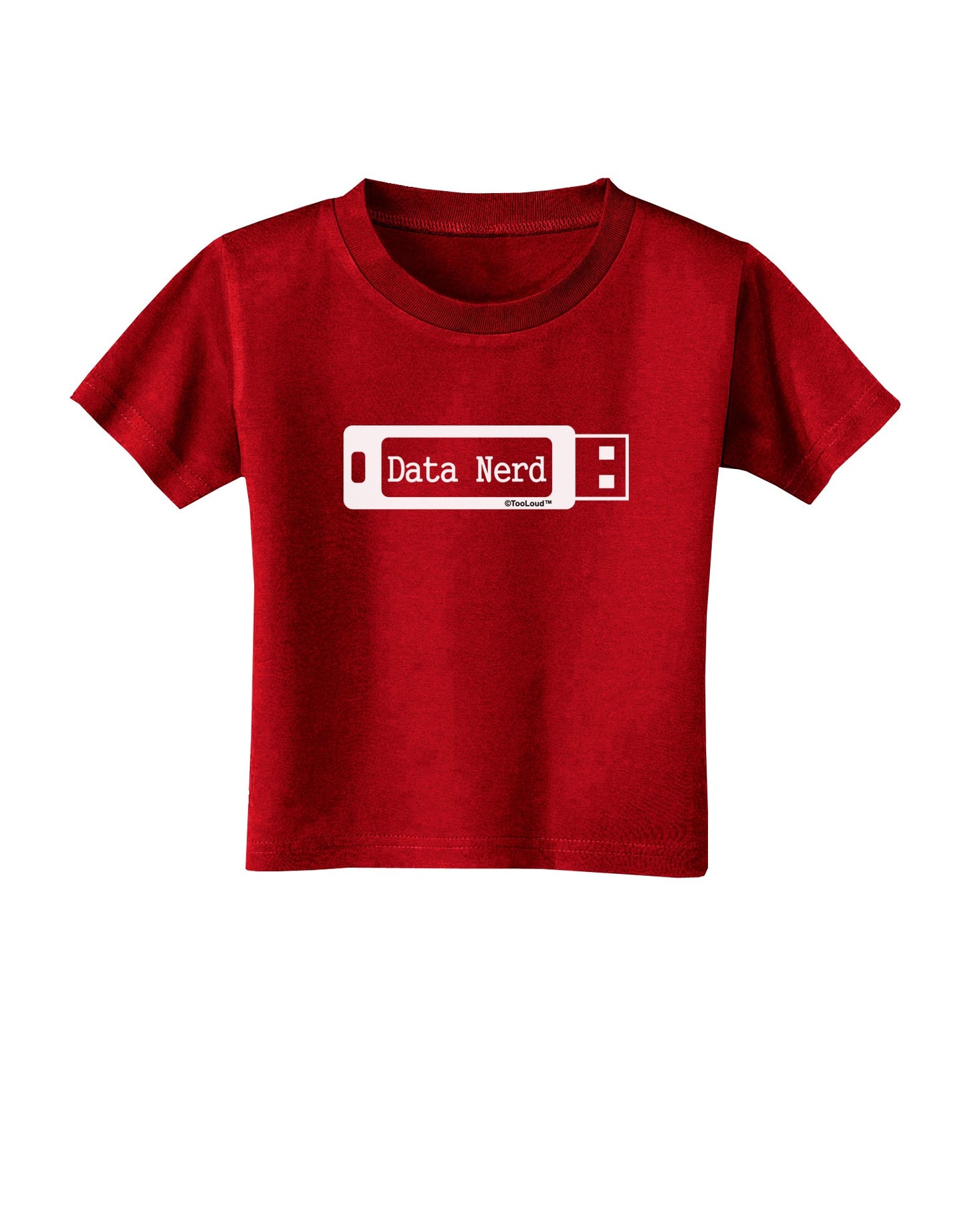 Data Nerd USB Toddler T-Shirt Dark by TooLoud-Toddler T-Shirt-TooLoud-Red-2T-Davson Sales