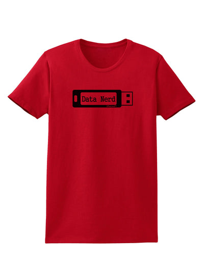 Data Nerd USB Womens T-Shirt by TooLoud-Womens T-Shirt-TooLoud-Red-X-Small-Davson Sales