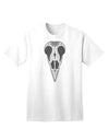 Day of the Dead Collection: Adult T-Shirt Featuring Black and White Mystic Bird Skull Design-Mens T-shirts-TooLoud-White-Small-Davson Sales