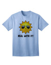 Deal With It - Chic Sun Graphic Adult T-Shirt Collection-Mens T-shirts-TooLoud-Light-Blue-Small-Davson Sales