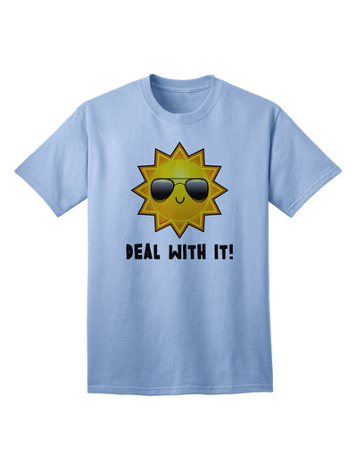 Deal With It - Chic Sun Graphic Adult T-Shirt Collection-Mens T-shirts-TooLoud-Light-Blue-Small-Davson Sales