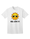 Deal With It - Chic Sun Graphic Adult T-Shirt Collection-Mens T-shirts-TooLoud-White-Small-Davson Sales