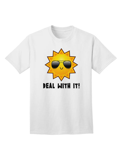 Deal With It - Chic Sun Graphic Adult T-Shirt Collection-Mens T-shirts-TooLoud-White-Small-Davson Sales