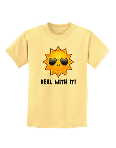 Deal With It Cute Sun Childrens T-Shirt-Childrens T-Shirt-TooLoud-Daffodil-Yellow-X-Small-Davson Sales