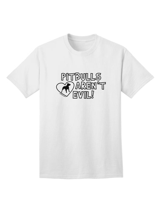 Debunking Myths: 'Pitbulls Aren't Evil' Premium Adult T-Shirt Collection-Mens T-shirts-TooLoud-White-Small-Davson Sales