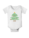 Deck the Halls Lyrics Christmas Tree Baby Romper Bodysuit-Baby Romper-TooLoud-White-06-Months-Davson Sales