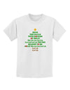 Deck the Halls Lyrics Christmas Tree Childrens T-Shirt-Childrens T-Shirt-TooLoud-White-X-Small-Davson Sales