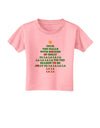 Deck the Halls Lyrics Christmas Tree Toddler T-Shirt-Toddler T-Shirt-TooLoud-Candy-Pink-2T-Davson Sales