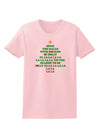 Deck the Halls Lyrics Christmas Tree Womens T-Shirt-Womens T-Shirt-TooLoud-PalePink-X-Small-Davson Sales