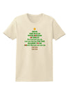 Deck the Halls Lyrics Christmas Tree Womens T-Shirt-Womens T-Shirt-TooLoud-Natural-X-Small-Davson Sales