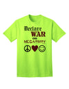 Declare War on Negativity Adult T-Shirt-Mens T-Shirt-TooLoud-Neon-Green-Small-Davson Sales