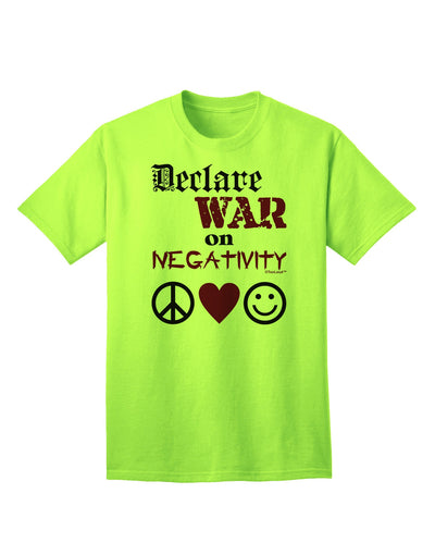 Declare War on Negativity Adult T-Shirt-Mens T-Shirt-TooLoud-Neon-Green-Small-Davson Sales