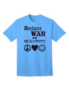 Declare War on Negativity Adult T-Shirt-Mens T-Shirt-TooLoud-Aquatic-Blue-Small-Davson Sales