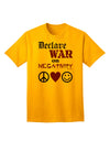 Declare War on Negativity Adult T-Shirt-Mens T-Shirt-TooLoud-Gold-Small-Davson Sales