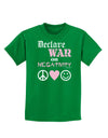 Declare War on Negativity Childrens Dark T-Shirt-Childrens T-Shirt-TooLoud-Kelly-Green-X-Small-Davson Sales