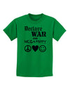 Declare War on Negativity Childrens T-Shirt-Childrens T-Shirt-TooLoud-Kelly-Green-X-Small-Davson Sales