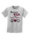 Declare War on Negativity Childrens T-Shirt-Childrens T-Shirt-TooLoud-AshGray-X-Small-Davson Sales