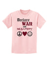 Declare War on Negativity Childrens T-Shirt-Childrens T-Shirt-TooLoud-PalePink-X-Small-Davson Sales