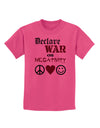 Declare War on Negativity Childrens T-Shirt-Childrens T-Shirt-TooLoud-Sangria-X-Small-Davson Sales