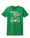 Declare War on Negativity Womens Dark T-Shirt-TooLoud-Kelly-Green-X-Small-Davson Sales