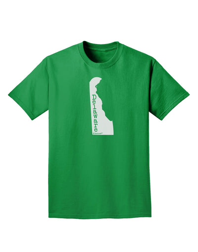 Delaware - United States Shape Adult Dark T-Shirt by TooLoud-Mens T-Shirt-TooLoud-Kelly-Green-Small-Davson Sales