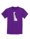 Delaware - United States Shape Childrens Dark T-Shirt by TooLoud-Childrens T-Shirt-TooLoud-Purple-X-Small-Davson Sales